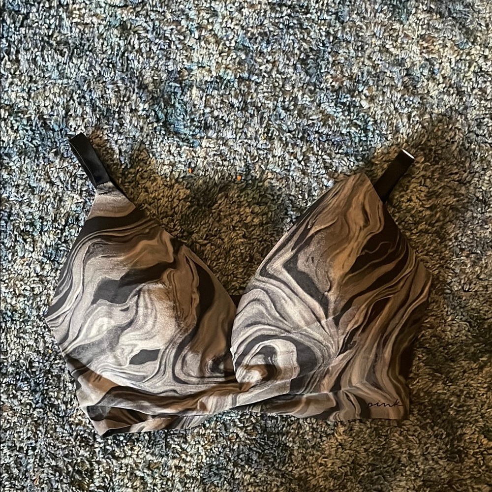 Marble Print Bra